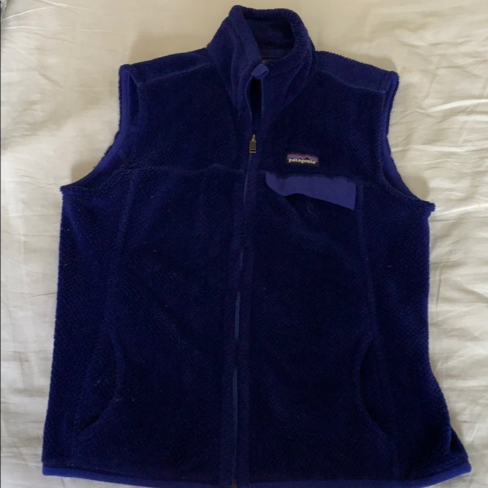 Dark blue fleece vest